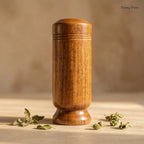 Vijaysar Glass Wooden Tumbler for Diabetes Control