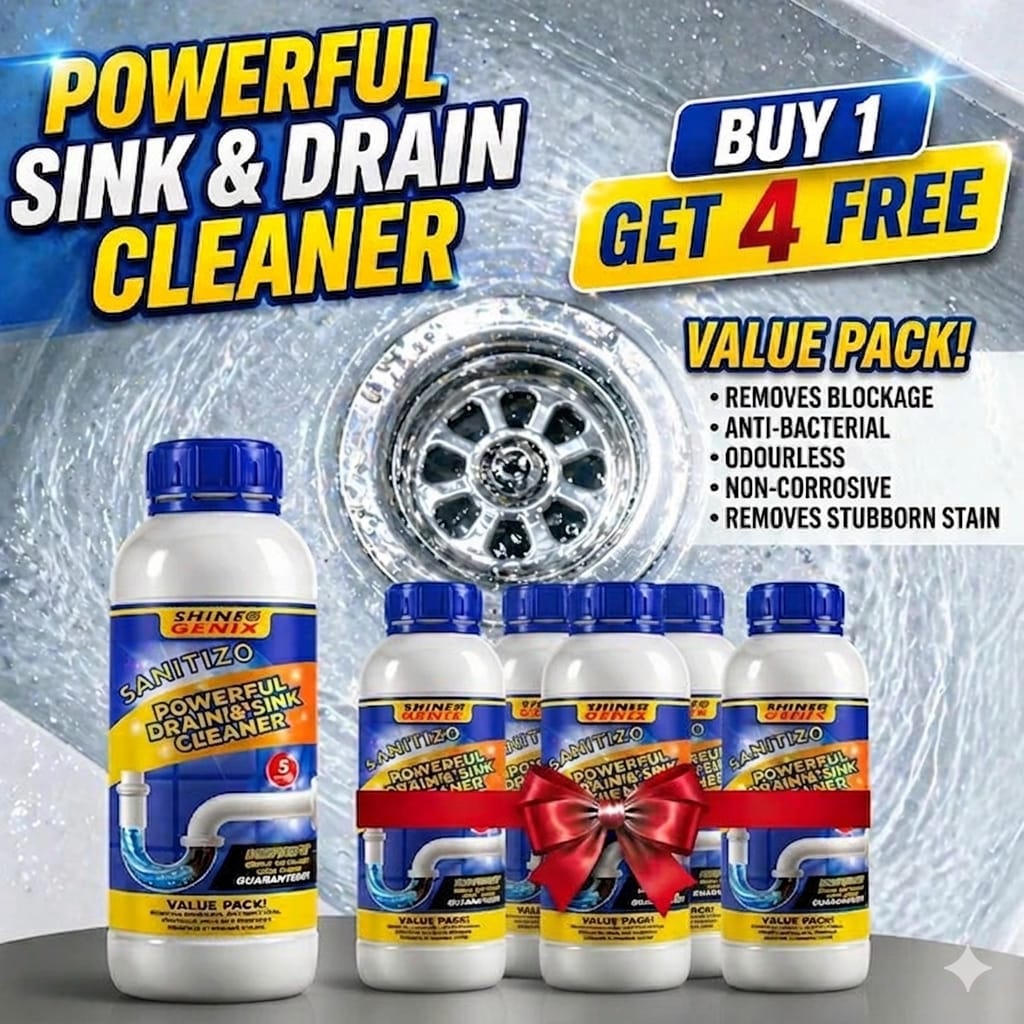 Powerful Sink & Drain Cleaner - Buy 1 Get 4 Free
