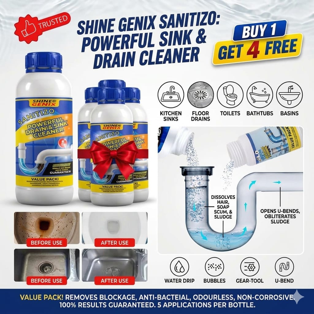 Powerful Sink & Drain Cleaner - Buy 1 Get 4 Free